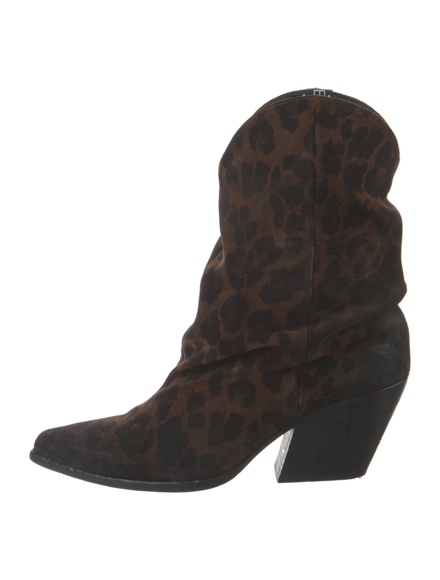 Paris Texas Suede Animal Print Western Boots