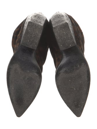 Paris Texas Suede Animal Print Western Boots