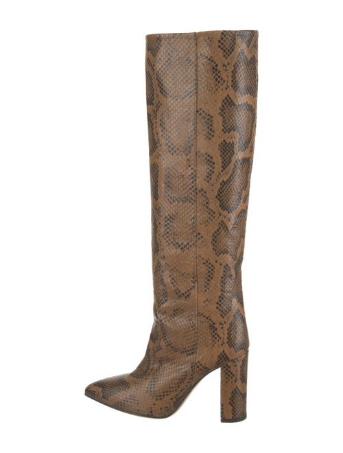 Paris Texas Embossed Leather Animal Print Boots