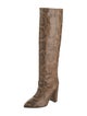 Paris Texas Embossed Leather Animal Print Boots