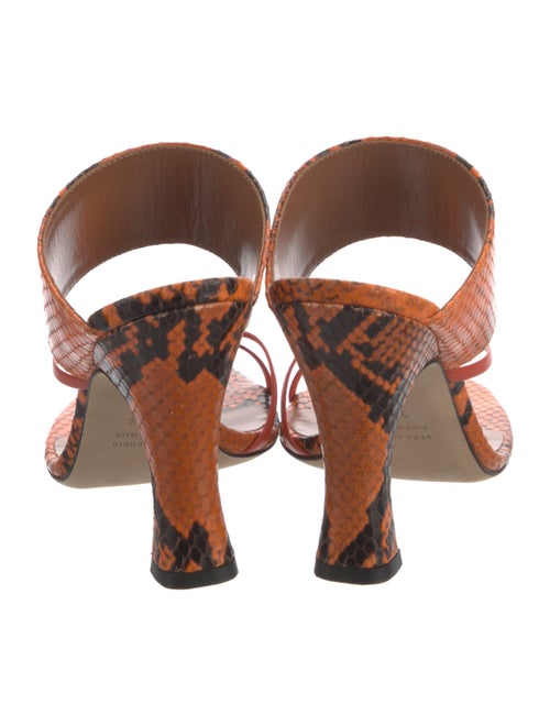Paris Texas Leather Animal Print Slides