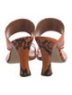 Paris Texas Leather Animal Print Slides