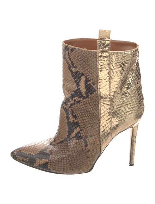 Paris Texas Leather Animal Print Boots