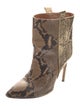 Paris Texas Leather Animal Print Boots