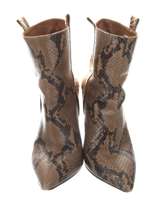 Paris Texas Leather Animal Print Boots