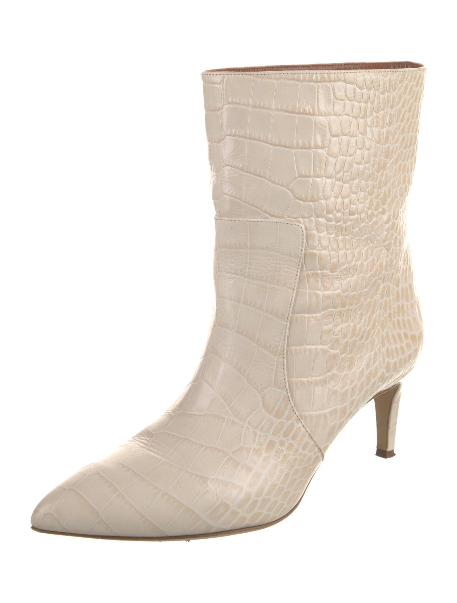 Paris Texas Embossed Leather Animal Print Boots