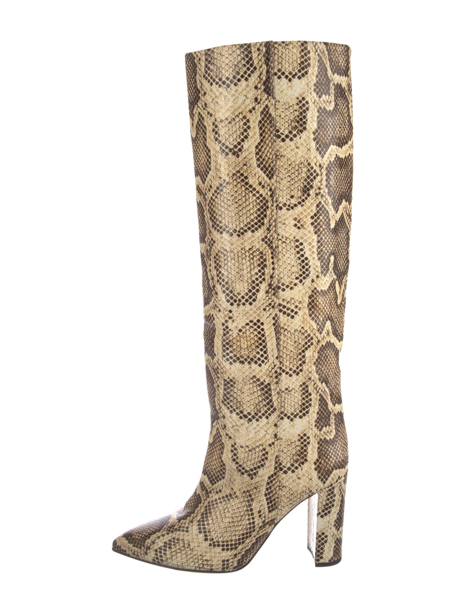 Paris Texas Snakeskin Animal Print Boots