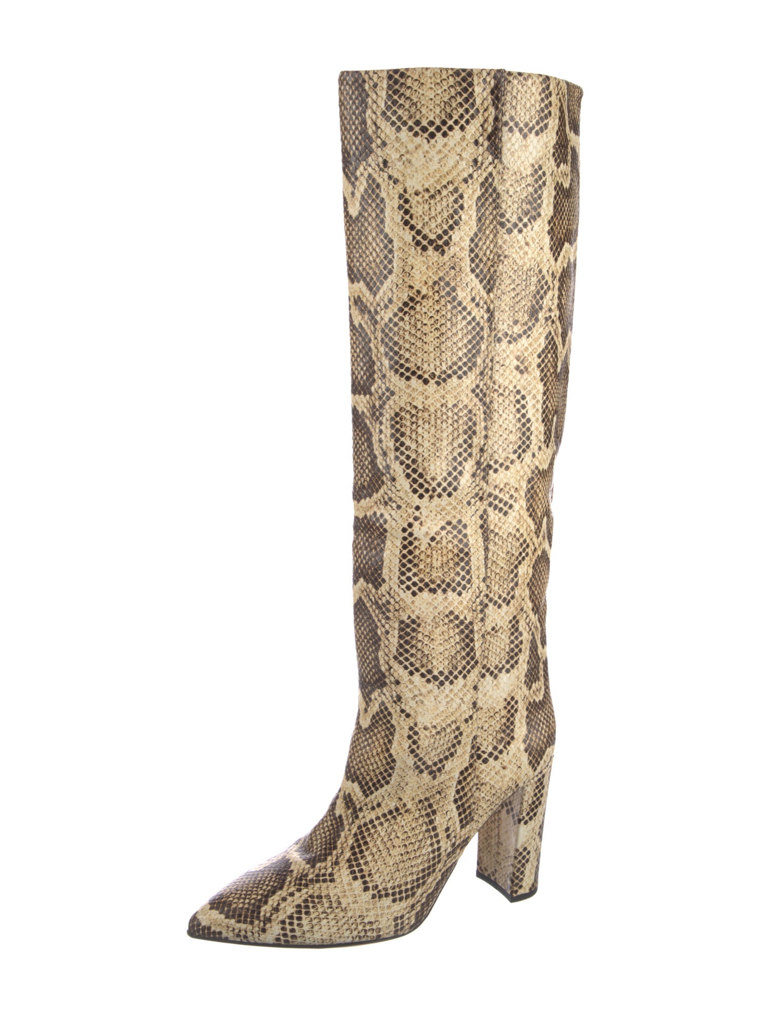 Paris Texas Snakeskin Animal Print Boots