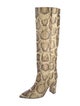 Paris Texas Snakeskin Animal Print Boots