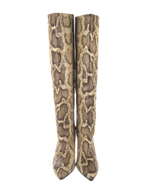Paris Texas Snakeskin Animal Print Boots