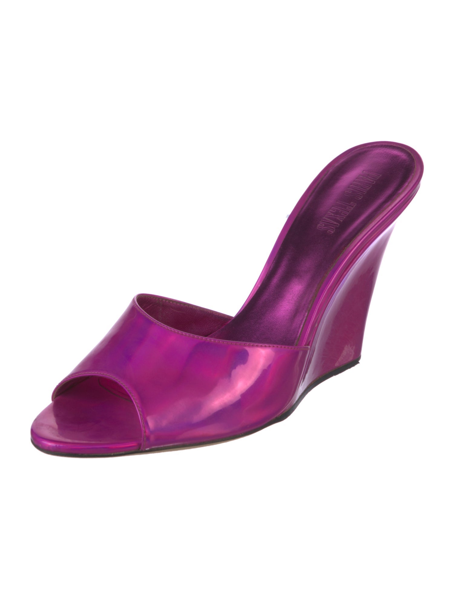 Paris Texas Patent Leather Slides