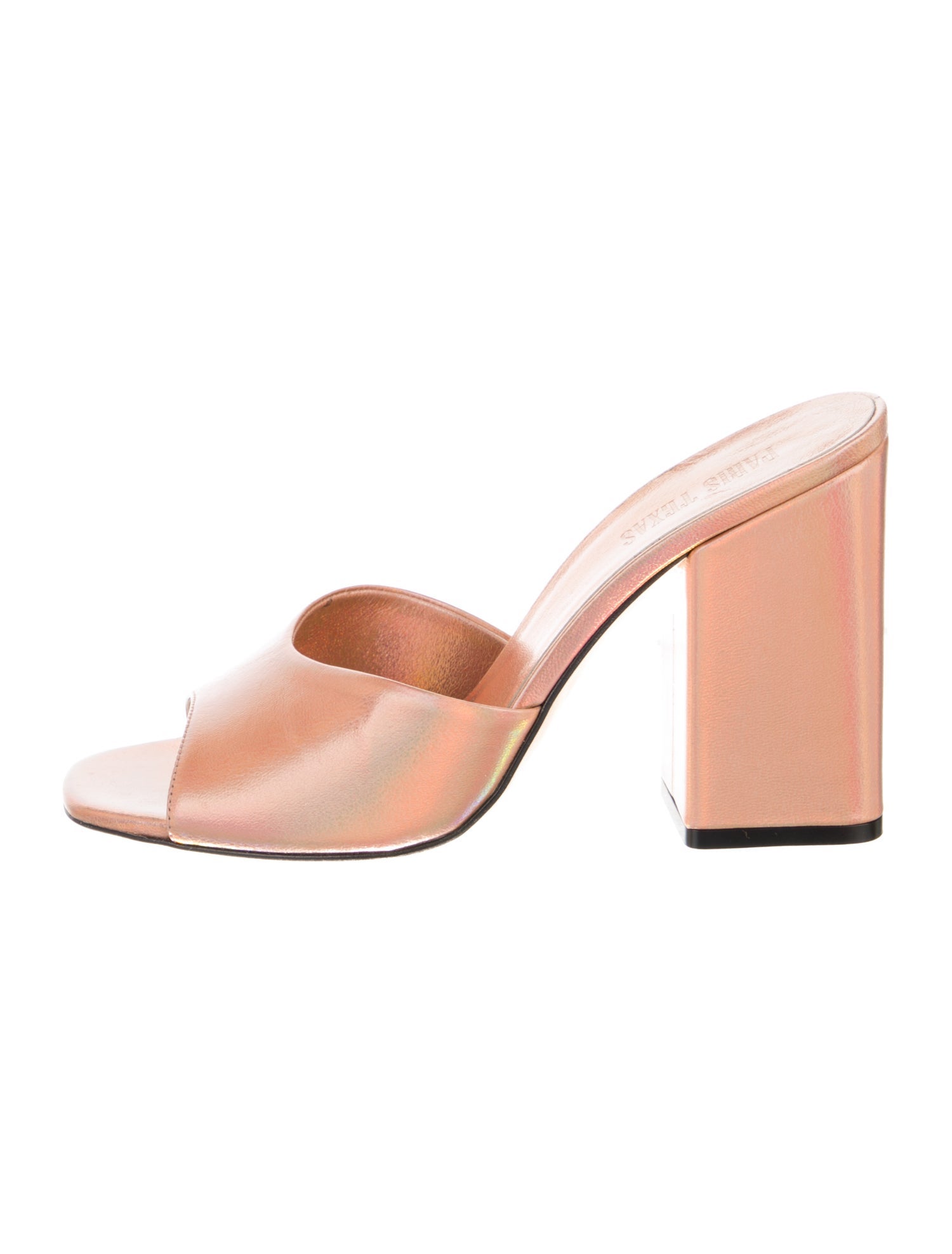 Paris Texas Leather Slides