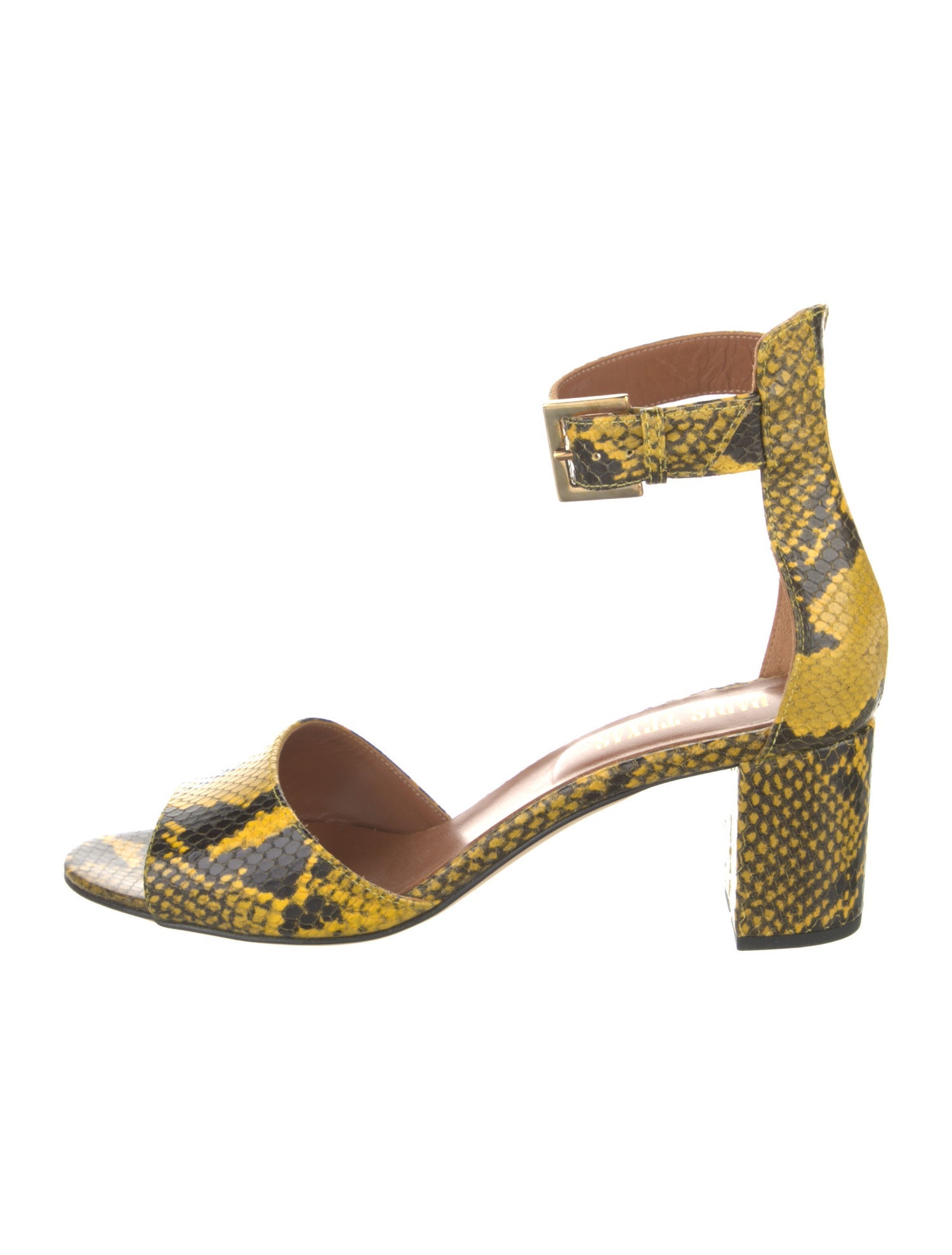 Paris Texas Leather Animal Print Sandals