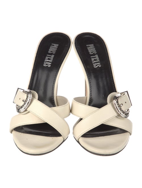 Paris Texas Leather Slides