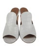 Paris Texas Embossed Leather Slides