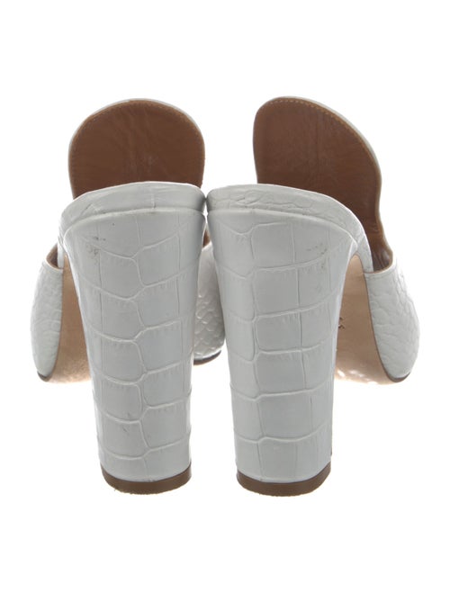 Paris Texas Embossed Leather Slides