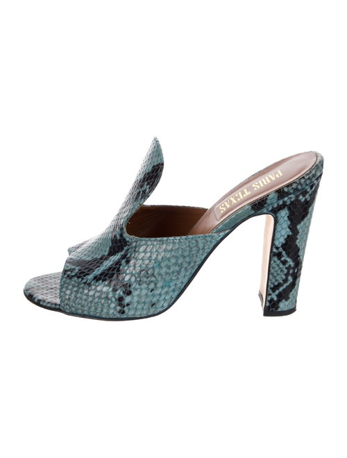 Paris Texas Leather Animal Print Slides