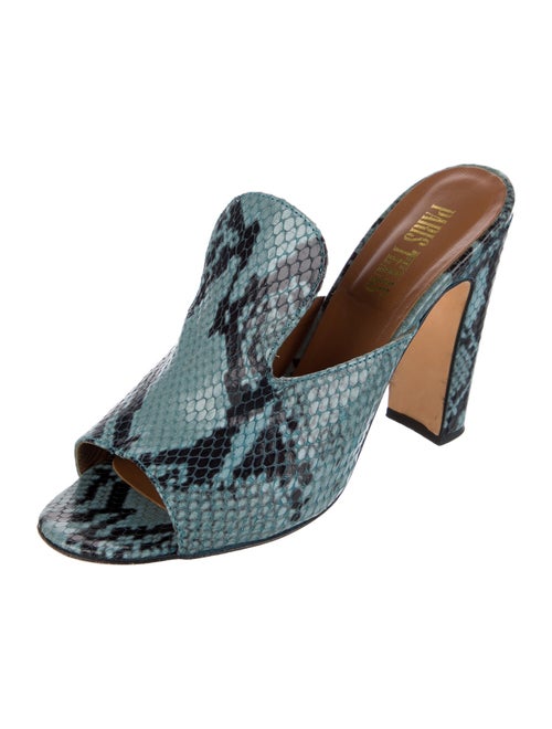 Paris Texas Leather Animal Print Slides