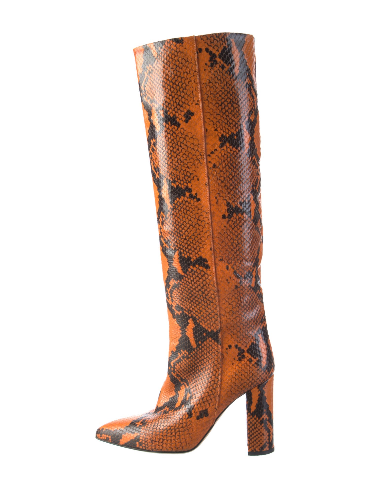 Paris Texas Embossed Leather Animal Print Boots