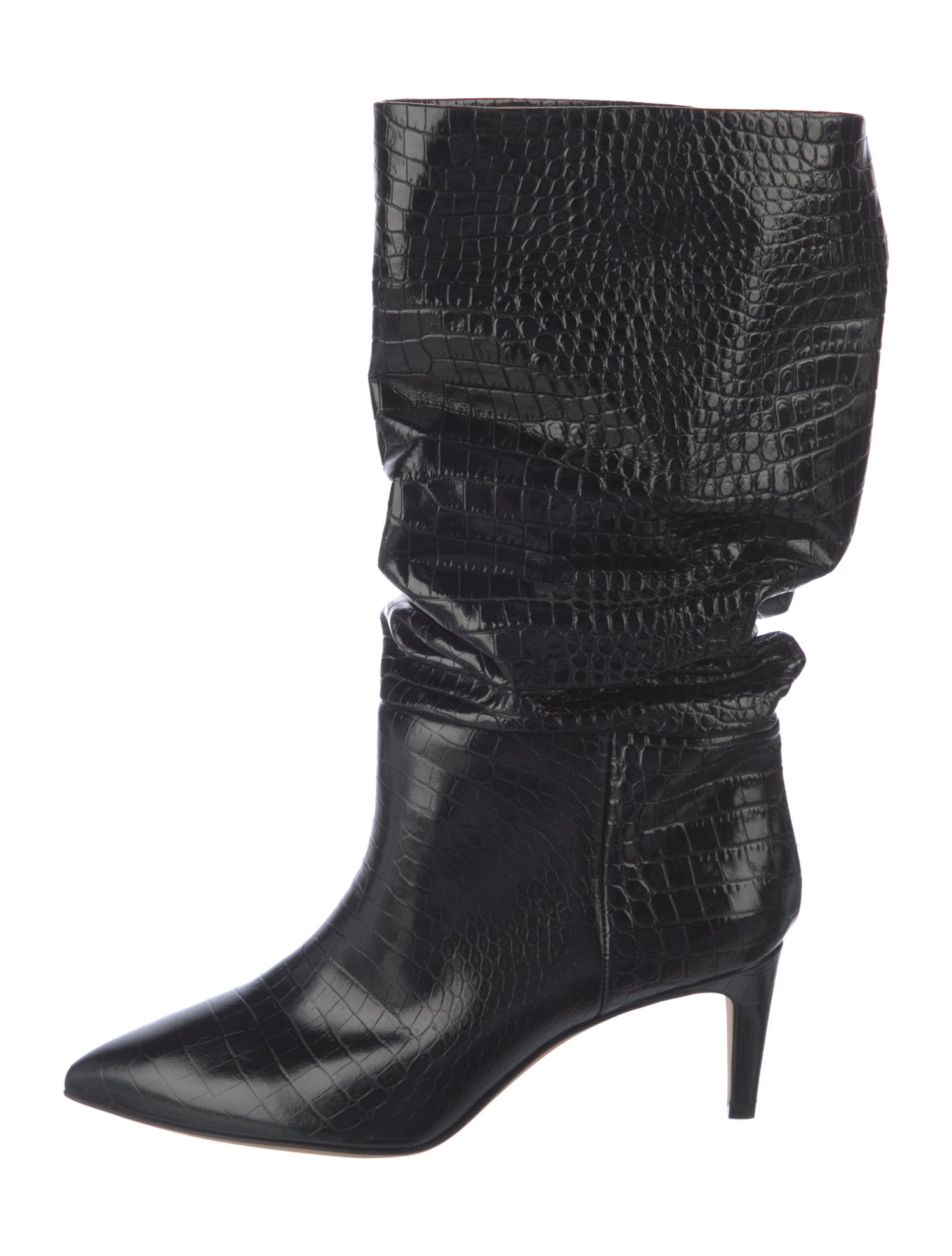 Paris Texas Embossed Leather Slouch Boots