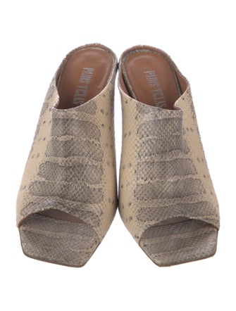 Paris Texas Leather Slides