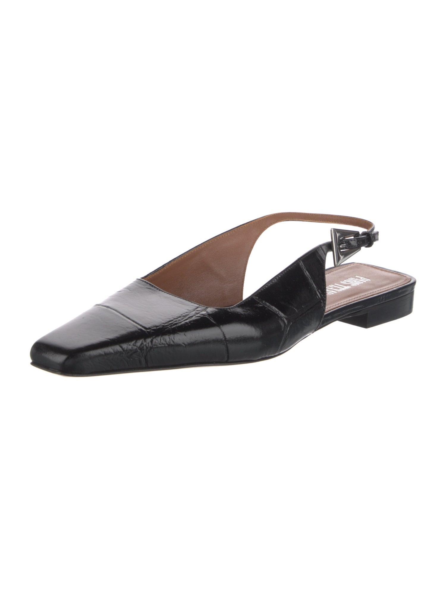 Paris Texas Leather Slingback Flats