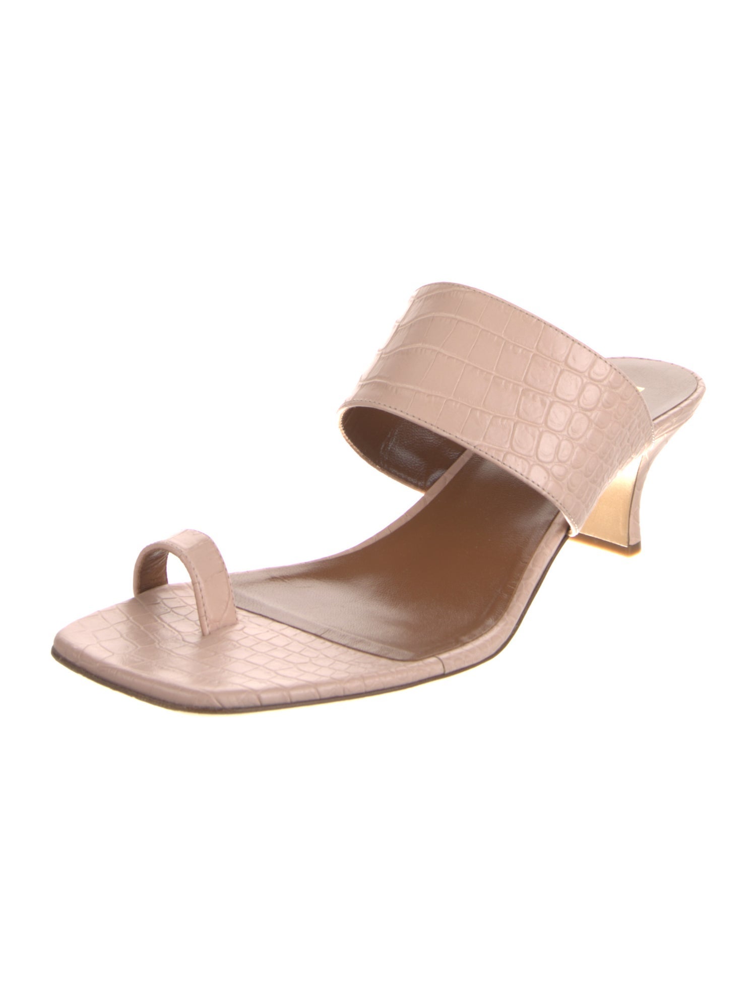 Paris Texas Leather Slides