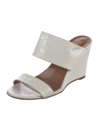 Paris Texas Leather Animal Print Slides