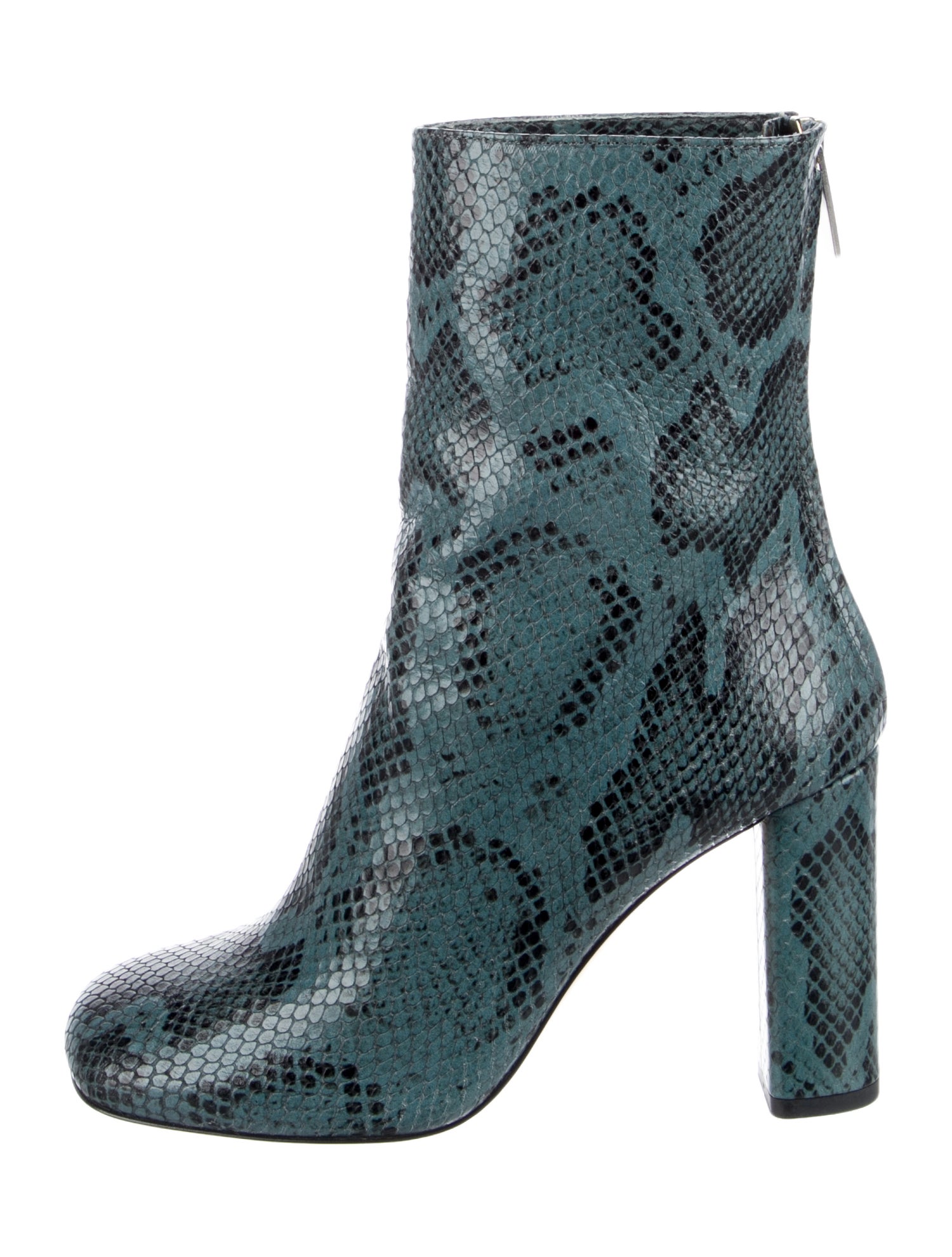 Paris Texas Leather Animal Print Boots