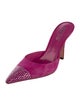 Paris Texas Suede Crystal Embellishments Mules