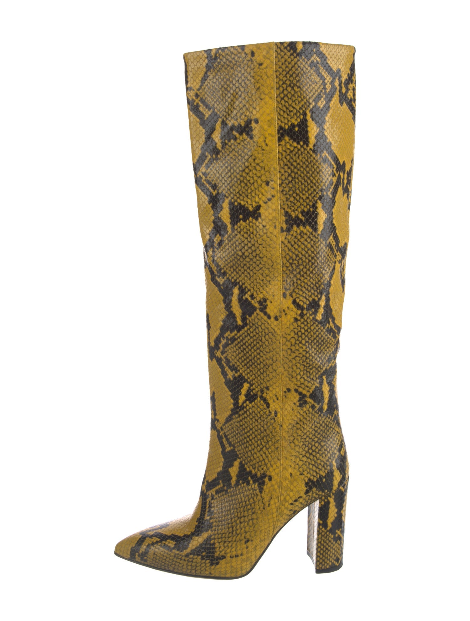 Paris Texas Leather Animal Print Boots