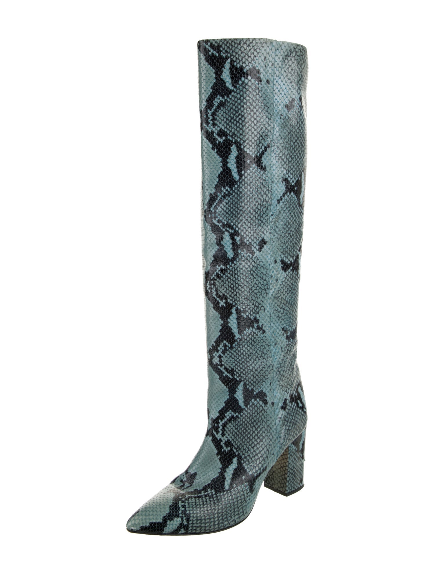 Paris Texas Leather Animal Print Boots