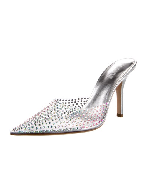 Paris Texas Crystal Crystal Embellishments Mules