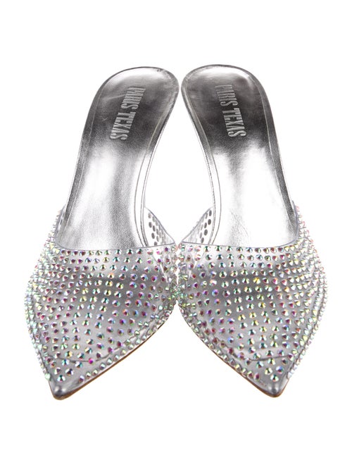 Paris Texas Crystal Crystal Embellishments Mules