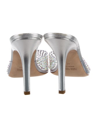 Paris Texas Crystal Crystal Embellishments Mules