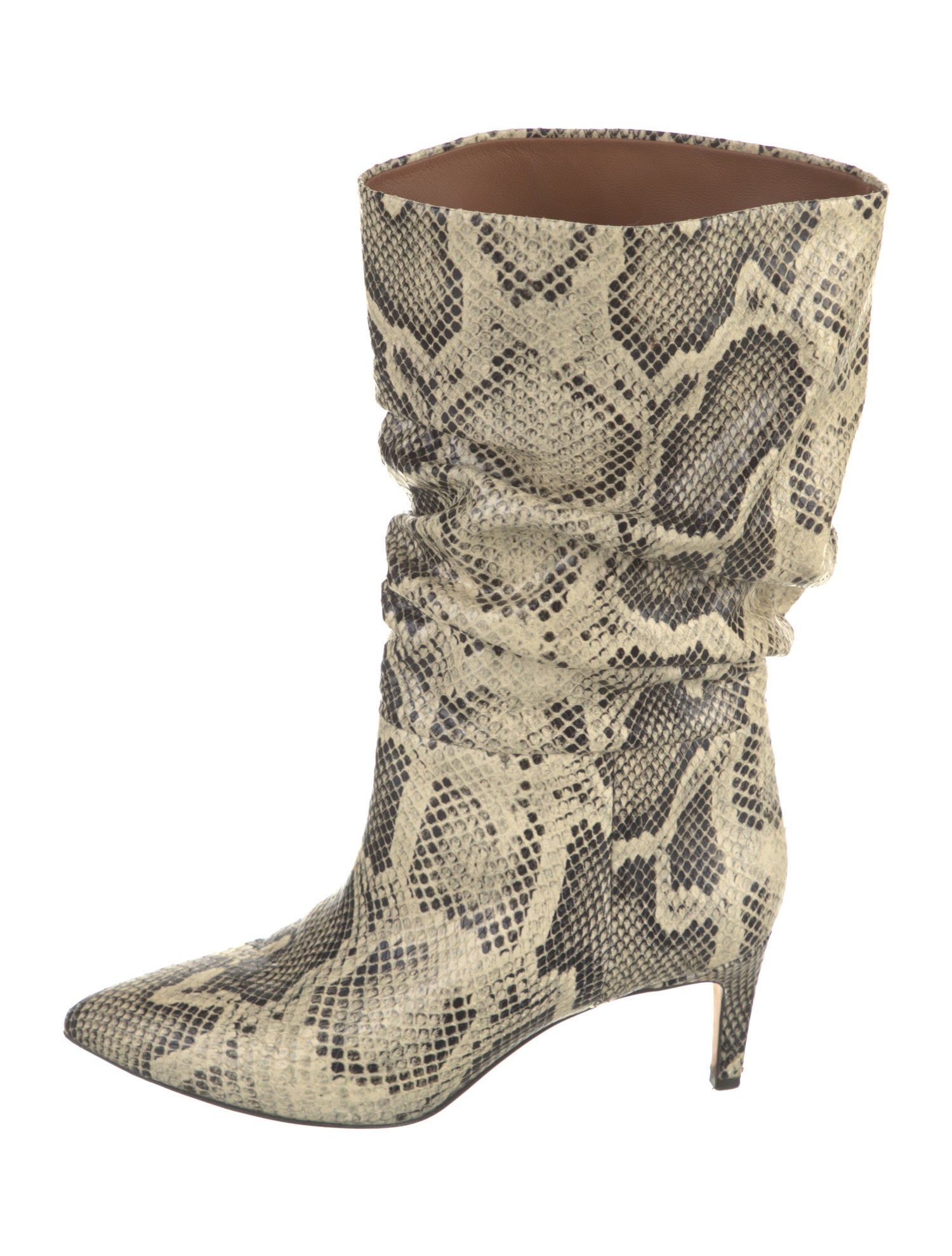 Paris Texas Leather Animal Print Boots