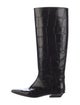 Paris Texas Embossed Leather Riding Boots