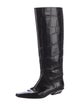 Paris Texas Embossed Leather Riding Boots