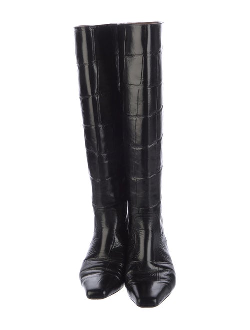 Paris Texas Embossed Leather Riding Boots