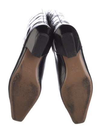 Paris Texas Embossed Leather Riding Boots