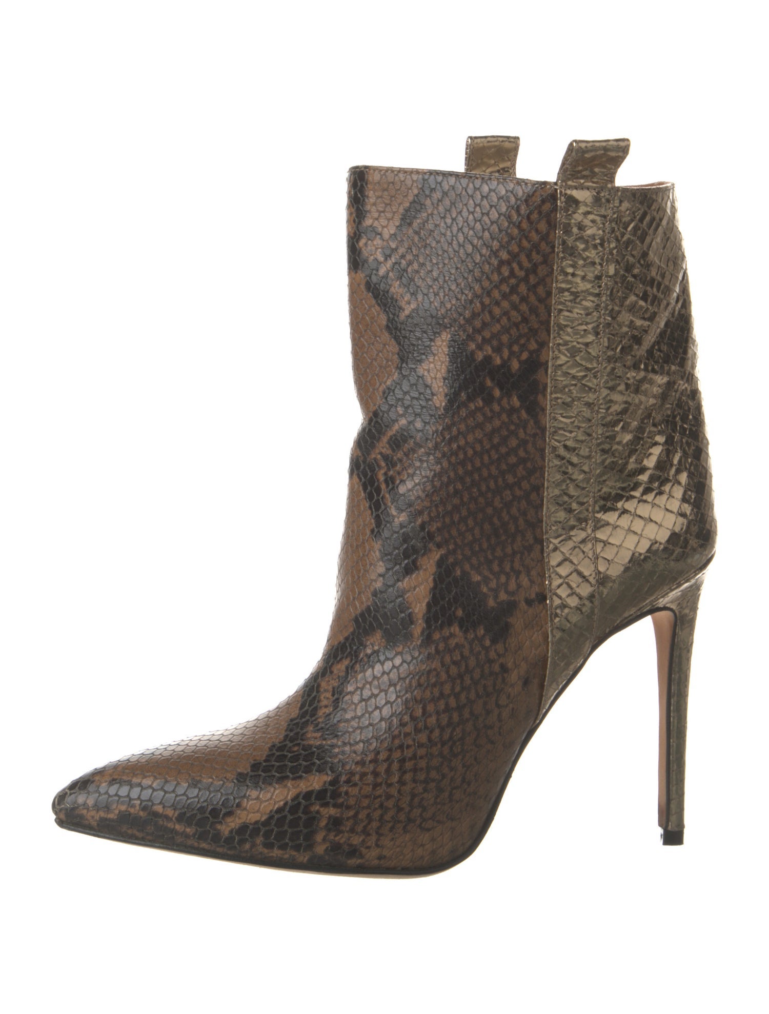 Paris Texas Leather Animal Print Boots