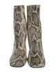 Paris Texas Embossed Leather Animal Print Boots