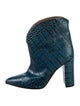 Paris Texas Embossed Leather Animal Print Boots