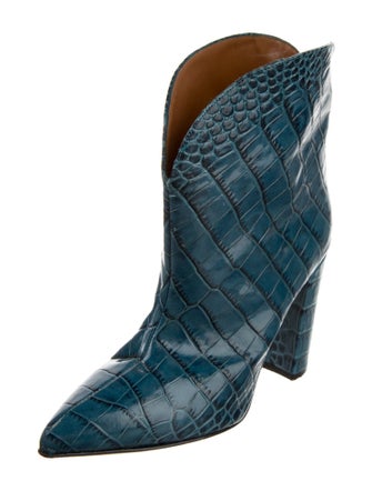 Paris Texas Embossed Leather Animal Print Boots