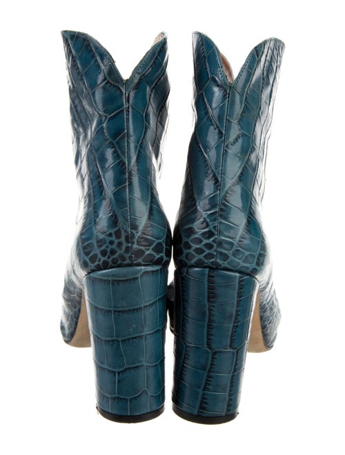 Paris Texas Embossed Leather Animal Print Boots