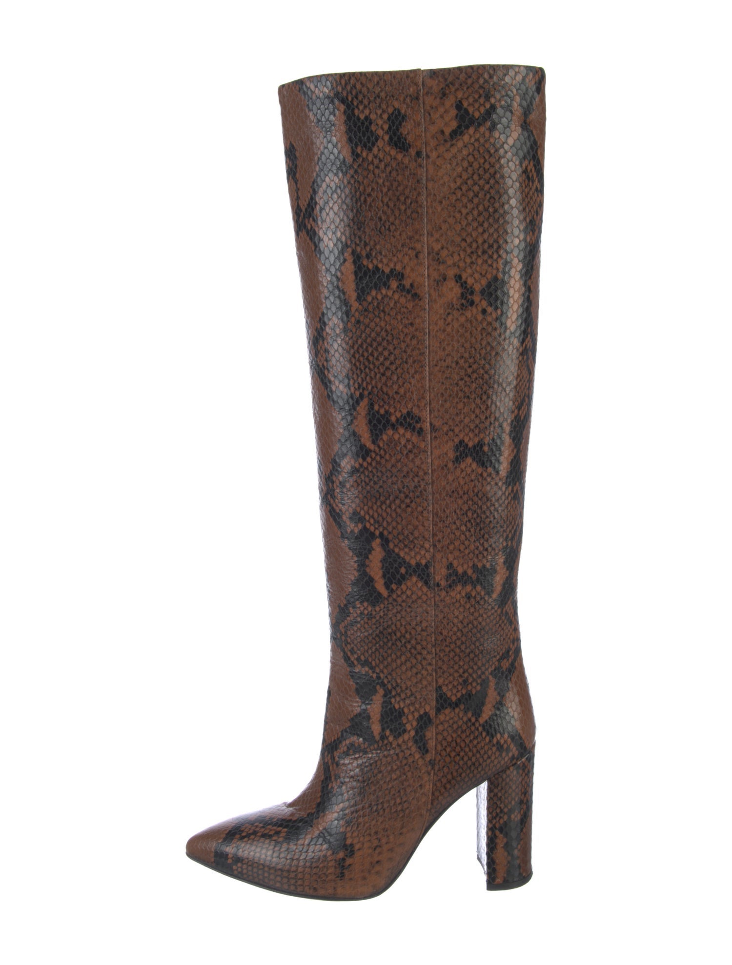 Paris Texas Leather Animal Print Boots