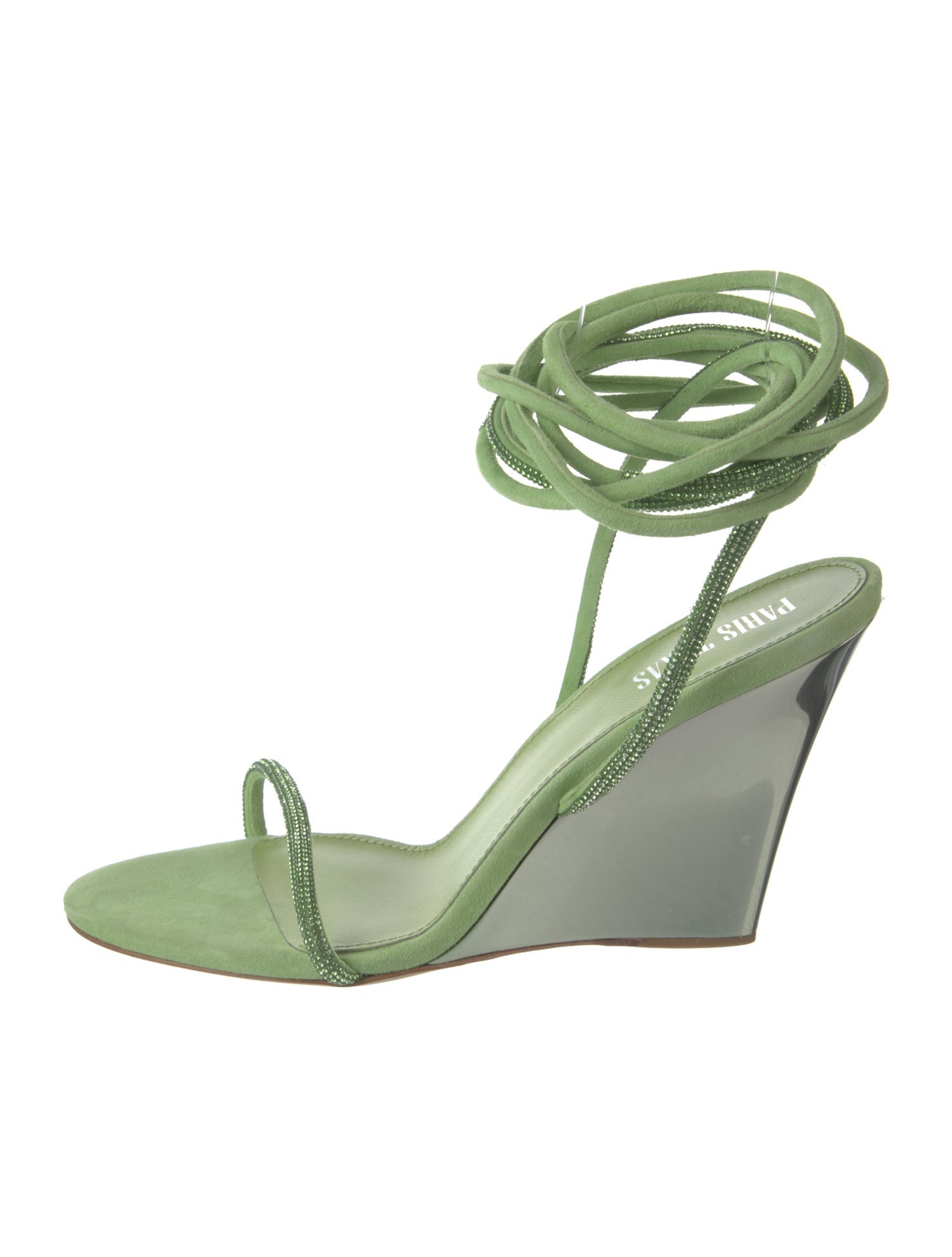 Paris Texas Suede Colorblock Pattern Gladiator Sandals
