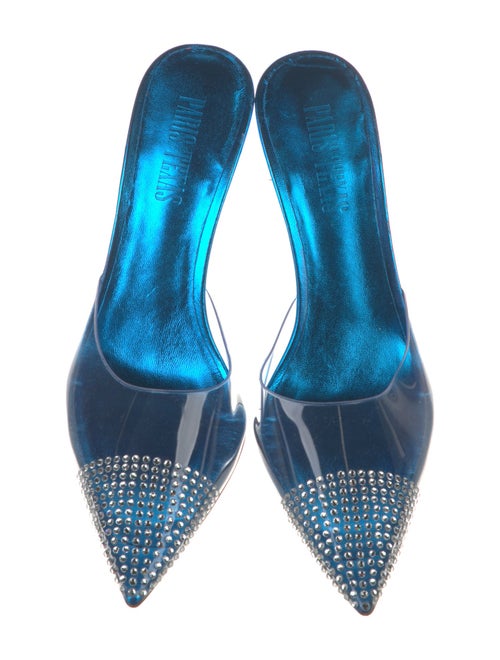 Paris Texas Leather Slides