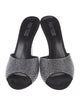 Paris Texas Suede Crystal Embellishments Slides