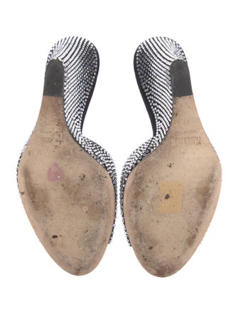 Paris Texas Suede Crystal Embellishments Slides